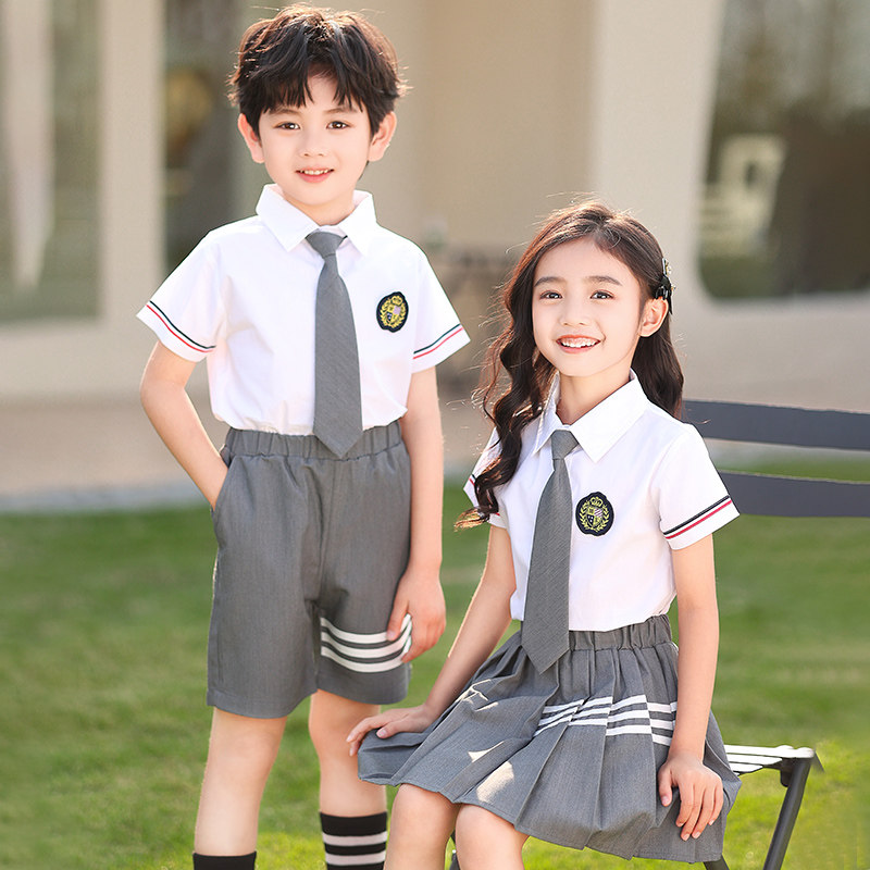 幼儿园园服夏装儿童毕业班服夏季中小学生校服王心凌同款JK裙套装