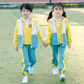 校服套装 小学生运动会班服儿童校服春秋幼儿园园服老师三件套纯棉