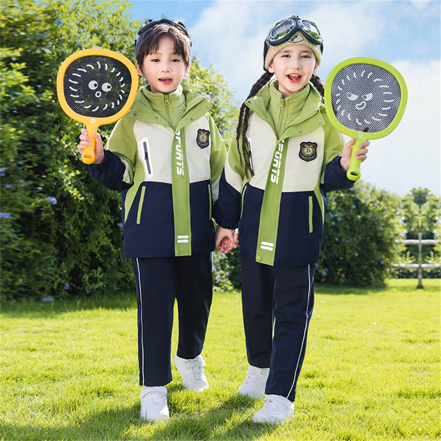 小学生校服冲锋衣三件套班服幼儿园园服四季装七件套运动装四件套