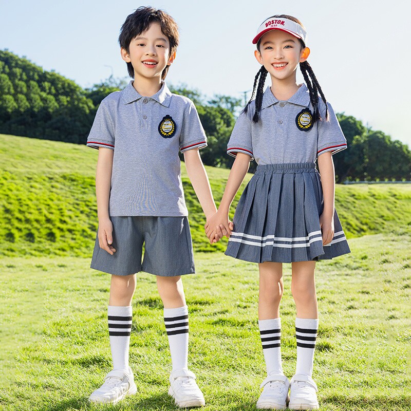 小学生校服夏季短袖运动套装英伦学院风幼儿园园服夏天毕业服纯棉