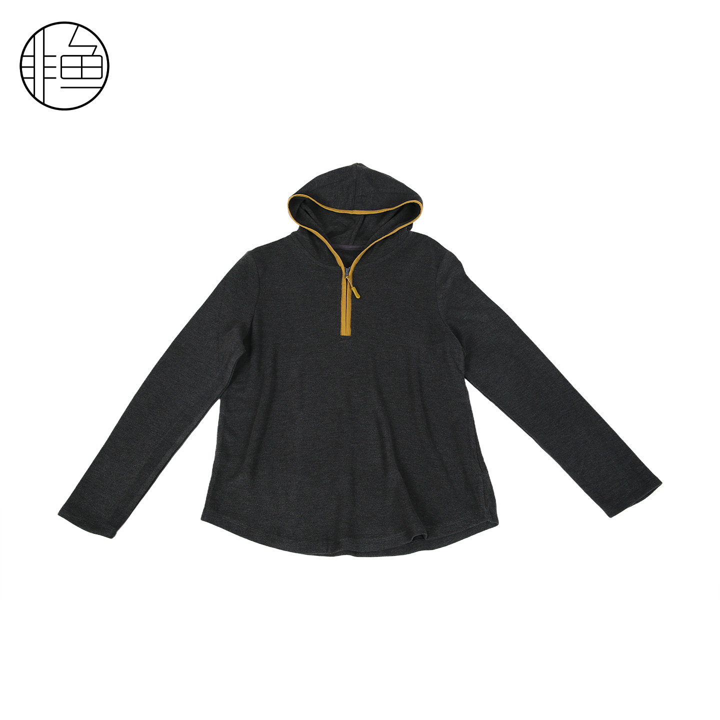 连帽卫衣撞色单穿打底套头衫