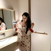 马上有钱 素国风家居服套装 冰丝睡衣女春季 小马元 2026新款 Yase