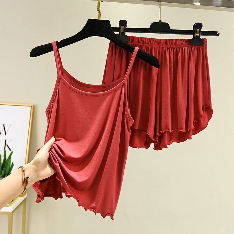 2023睡衣女夏韩版睡衣女夏季女士吊带短裤大码宽松睡衣家居服套装,女士内衣/男士内衣/家居服,睡袍/浴袍,淘宝优惠券,粉丝福利购,淘宝优惠卷