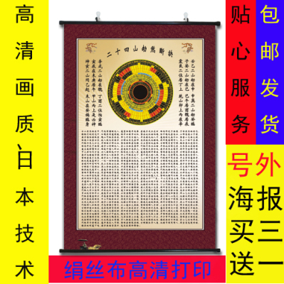 装饰画周易旺宅风水八卦图