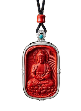 朱砂精致高级感吊坠项链