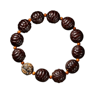 紫金鼠原籽菩提龟甲手串男女款鹿角根付貔貅手链金钱鼠盘玩手把件