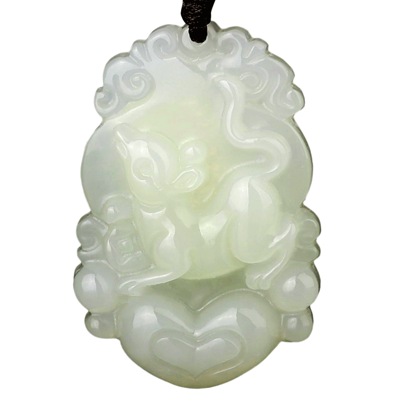 和田玉十二生肖男吊坠玉坠属鸡狗鼠女牛形牛型之饰物属相玉石饰品