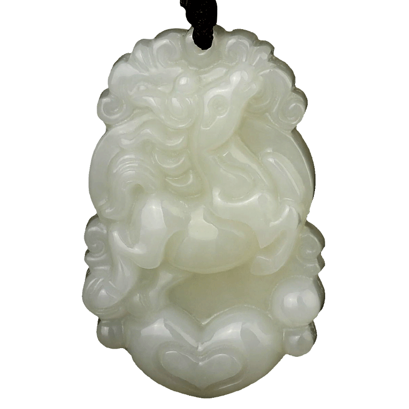 和田玉生肖马飞马玉坠吊坠玉马吉祥物马型马形状饰物饰品