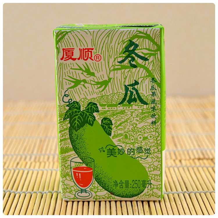 厦门厦顺冬瓜茶饮料果蔬味夏季清凉饮品整箱250ml*24盒福建包邮