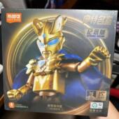 拼装 正版 布鲁可积木人奥特曼名鉴黄金披风赛罗15周年纪念版 玩具