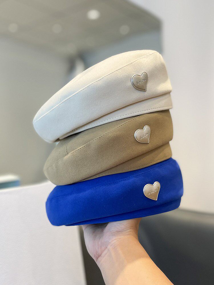 HONG KONG PURCHASING JAPANESE SWEET LOVE BERET HAT WOMENS AUTUMN AND WINTER NET RED WOOLEN VINTAGE PAINTER HAT BUD HAT