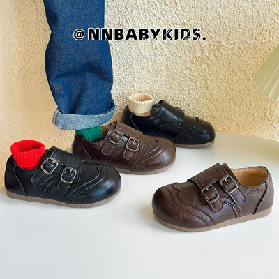 儿童皮鞋春秋女童公主鞋复古单鞋