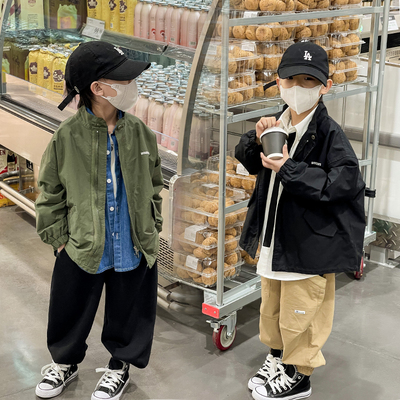 奶油布丁男童春季夹克外套