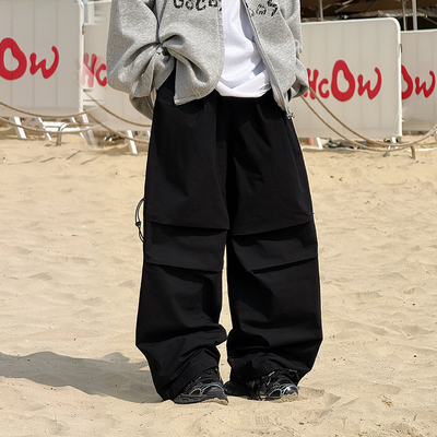 男童工装裤儿童裤子胖宝宝休闲裤2026春秋新款中大童户外宽松长裤