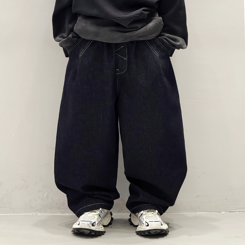 儿童春秋牛仔裤男童休闲直筒裤2025新款宝宝裤子男孩洋气宽松长裤