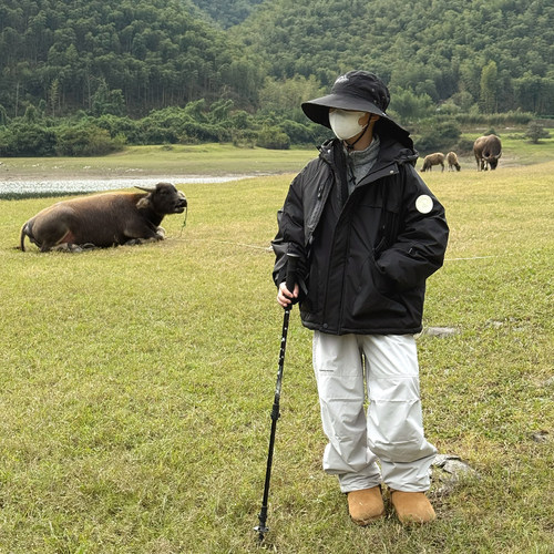 男童秋冬外套2025新儿童户外防风夹棉外套胖宝宝山系加厚连帽上衣