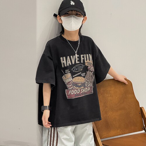 奶油布丁男童夏季短袖