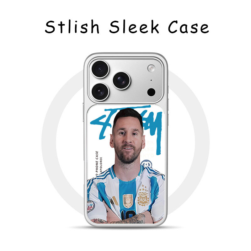 [Magsafe磁吸]阿根廷梅西适用苹果17Promax手机壳16Promax高级感电镀银亚克力15肤感玻璃潮牌可爱新款14