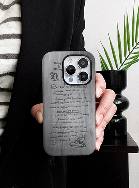 [Magsafe磁吸]灰色小野适用苹果17Promax磁吸二合一手机壳iPhone17Pro潮牌17菲林小众高级感软壳16Promax卡通