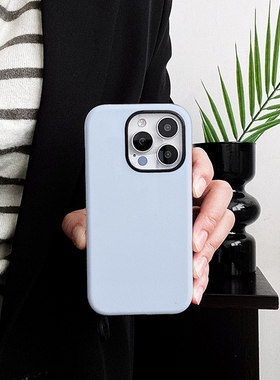 [Magsafe磁吸]纯色蓝色适用苹果16Promax磁吸二合一手机壳15Promax潮牌14Pro菲林磨砂13小众12高级感11软壳