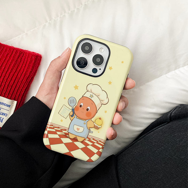 [Magsafe磁吸]动漫可爱厨师星星人适用苹果17Promax菲林磁吸二合一手机壳16Promax潮牌超火插画新款15防摔