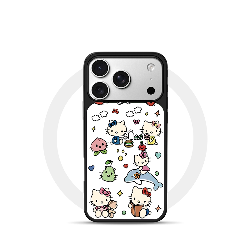 海豚KT猫NICE适用苹果18promax磁吸手机壳潮牌iPhone17promax电镀银新款亚克力软边16个性小米17不撞壳肤感玻