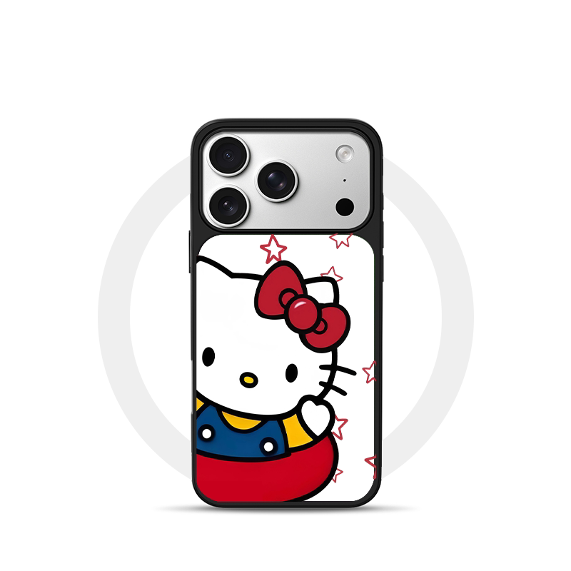 泳圈KT猫适用苹果18promax磁吸手机壳潮牌iPhone17promax电镀银新款亚克力软边16个性小米17不撞壳肤感玻璃