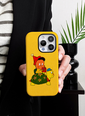 [Magsafe磁吸]动漫黄色乌龟星星人适用苹果17Promax菲林磁吸二合一手机壳16Promax潮牌超火插画新款15超薄