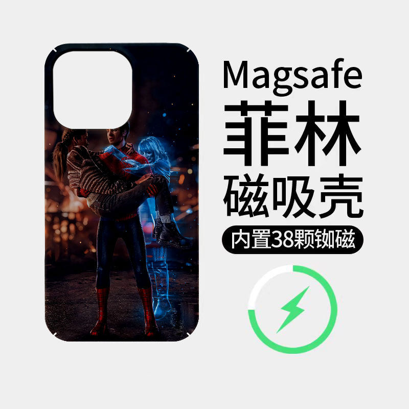 [Magsafe磁吸]可爱蜘蛛侠情侣适用苹果17promax手机壳16promax菲林磁吸15高级感超薄全包17pro潮牌新款11小米