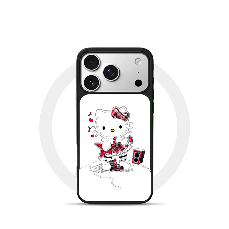 KT猫音响适用苹果18promax磁吸手机壳潮牌iPhone17promax新款亚克力软边16个性小米17不撞壳肤感玻璃黑边18