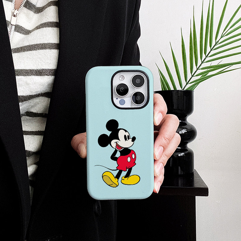 [Magsafe磁吸]蓝色米老鼠适用苹果16Promax磁吸二合一手机壳15Promax潮牌14Pro菲林磨砂13小众12高级感11软壳