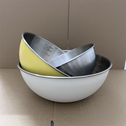 Alin304不锈钢料理盆家用带刻度加厚搅拌和面盆打蛋盆沙拉烘焙盆