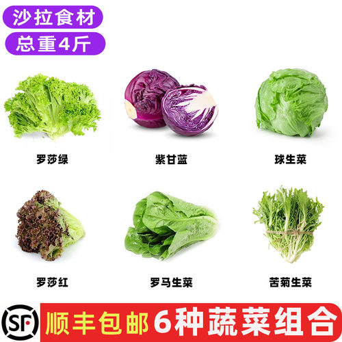 新鲜沙拉蔬菜组合轻食食材包邮