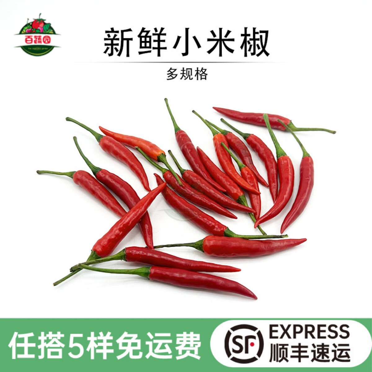 小米辣椒新鲜小米椒农家自种朝天椒特辣红皮小辣椒可剁椒提香蔬菜