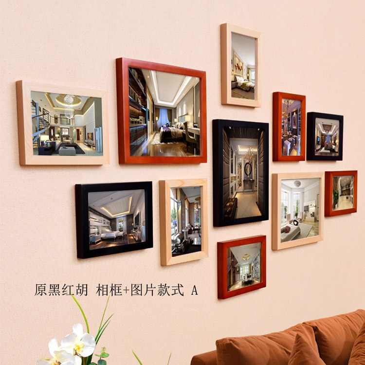 室内装修装饰装潢公司设计房地产相片墙挂画照片墙装饰画效果图