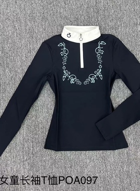 CT马术骑士服 cavalleria toscana 马术比赛衬衣 女童训练长袖