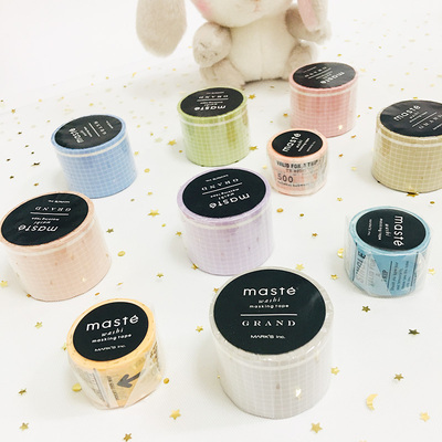 日本marks格子复古限定和纸胶带