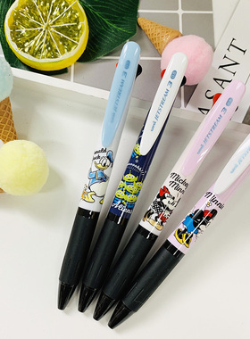 日本三菱JETSTREAM超顺滑3色圆珠笔0.5mm 迪士尼限定HOBO特典同款