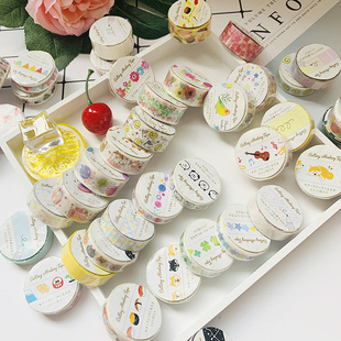 带裁切线易撕 可书写 BOOK和纸胶带 15mm 饰 10mm 手帐装 日本PINE