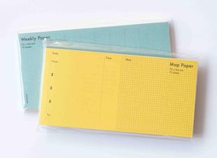 日本仓敷意匠创作室 便签本便条纸地图纸 路线记录 周计划 75枚入