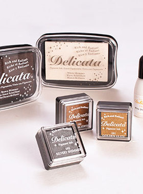 日本Tsukineko月猫 Delicata多用金属印台 印泥 橡皮章手帐剪贴