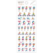 日本Q-LIA贴纸 YURU MASTE系列 纸胶带素材 女孩们11124