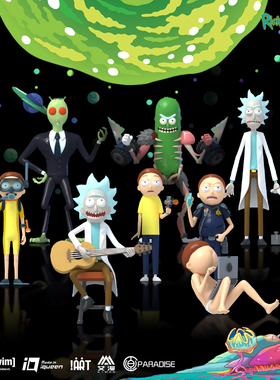 【TOP】机核铺艾漫正版瑞克和莫蒂RICK AND MORTY盲盒玩偶