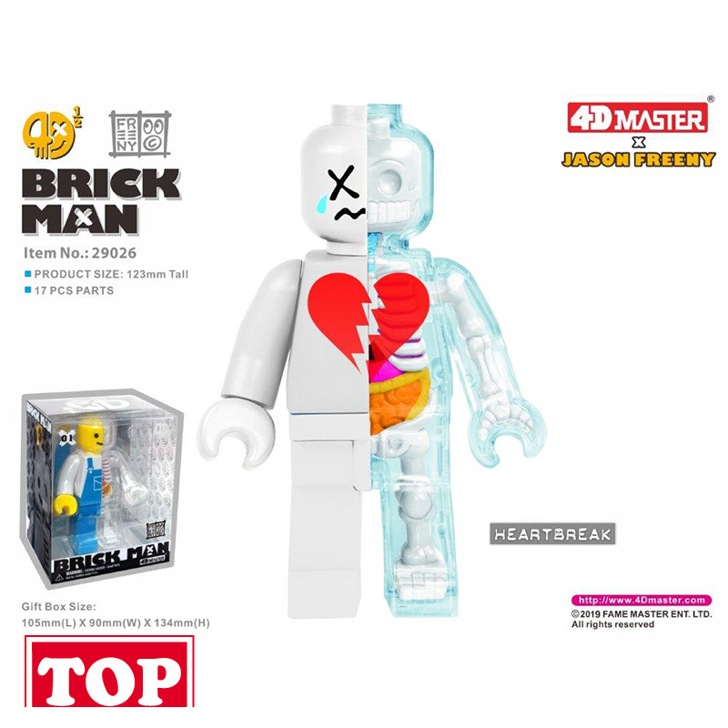 【TOP】4D Master艺术家 Jason Freeny益智拼装砖块人透视解剖