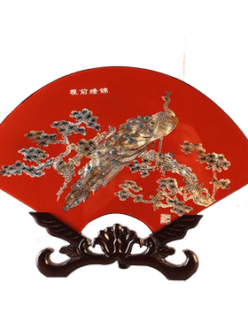 扬州漆器装饰摆件漆花螺钿镶嵌