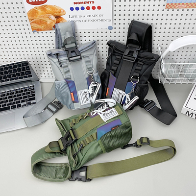 男童潮酷帅气胸包斜挎包运动背包