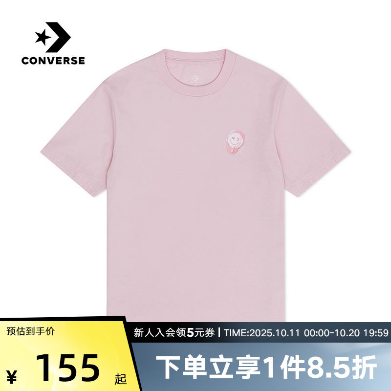 Converse匡威2025夏季女短袖半袖雪糕棒冰淇淋T恤 10028733-A02