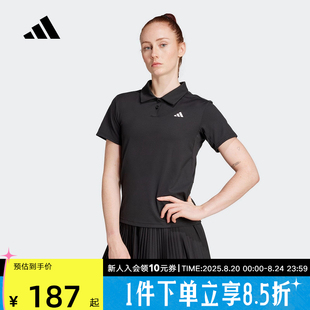 JZ4924 adidas阿迪达斯秋季 新款 女休闲运动速干轻便翻领短袖 POLO衫