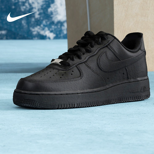 【尖货】耐克男鞋 Air Force 1纯黑AF1空军一号运动板鞋CW2288