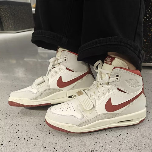 耐克女鞋马年CNY新款AJ312限定米白红色大童高帮篮球鞋IQ9785-161
